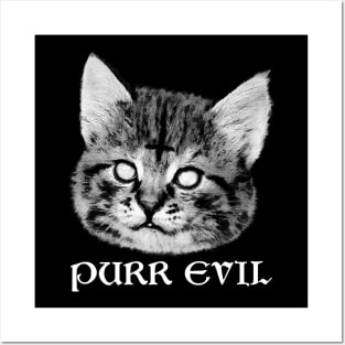 purr evil Posters and Art